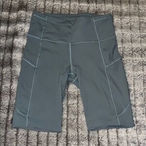 Lululemon blue bike shorts